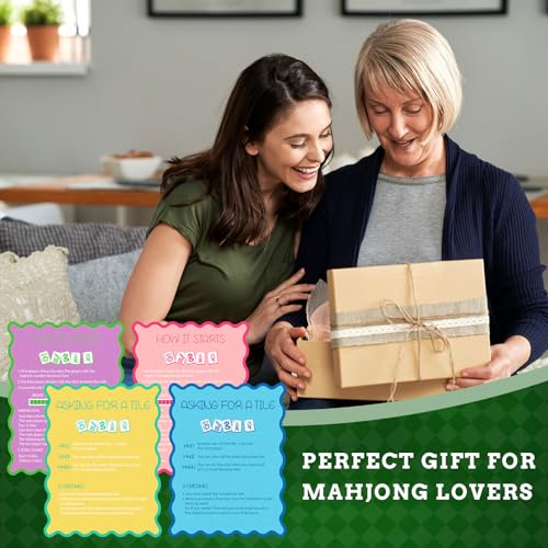 Cartas Mezcladoras Mahjong 4Pcs Plástico Colorido miniatura 7