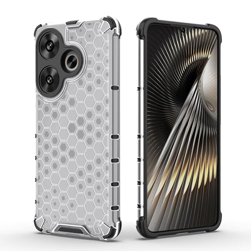 Image of Glasgow Back Case Cover Compatible with [ Poco F6 5G ] (Stylish Design) - Transparent