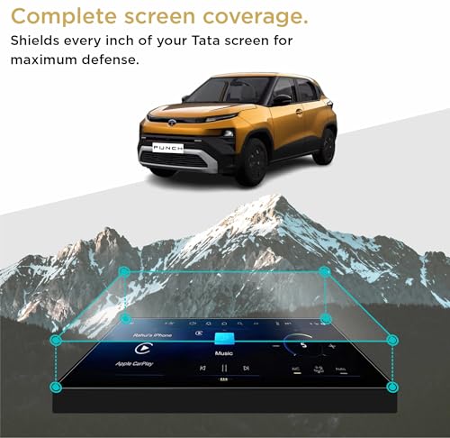 Image of Spartan Shield SCREEN GUARD For TATA PUNCH 2026 Facelift || ACCOMPLISHED+S || 10.25-INCH [THIN BEZEL] INFOTAINMENT TOUCHSCREEN + 7 INCH INSTRUMENT CLUSTER + STEERING + AC PANEL Protector || Anti Scratch | Water Resistant | HD Clear | High Touch Sensitivity | Digital Car Music Stereo Accessories [Not Tempered Glass]