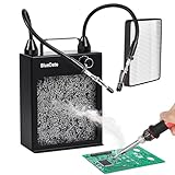 BlueDate Solder Fume Extractor with HEPA and Carbon Filter - Portable Smoke Absorber for DIY Soldering...