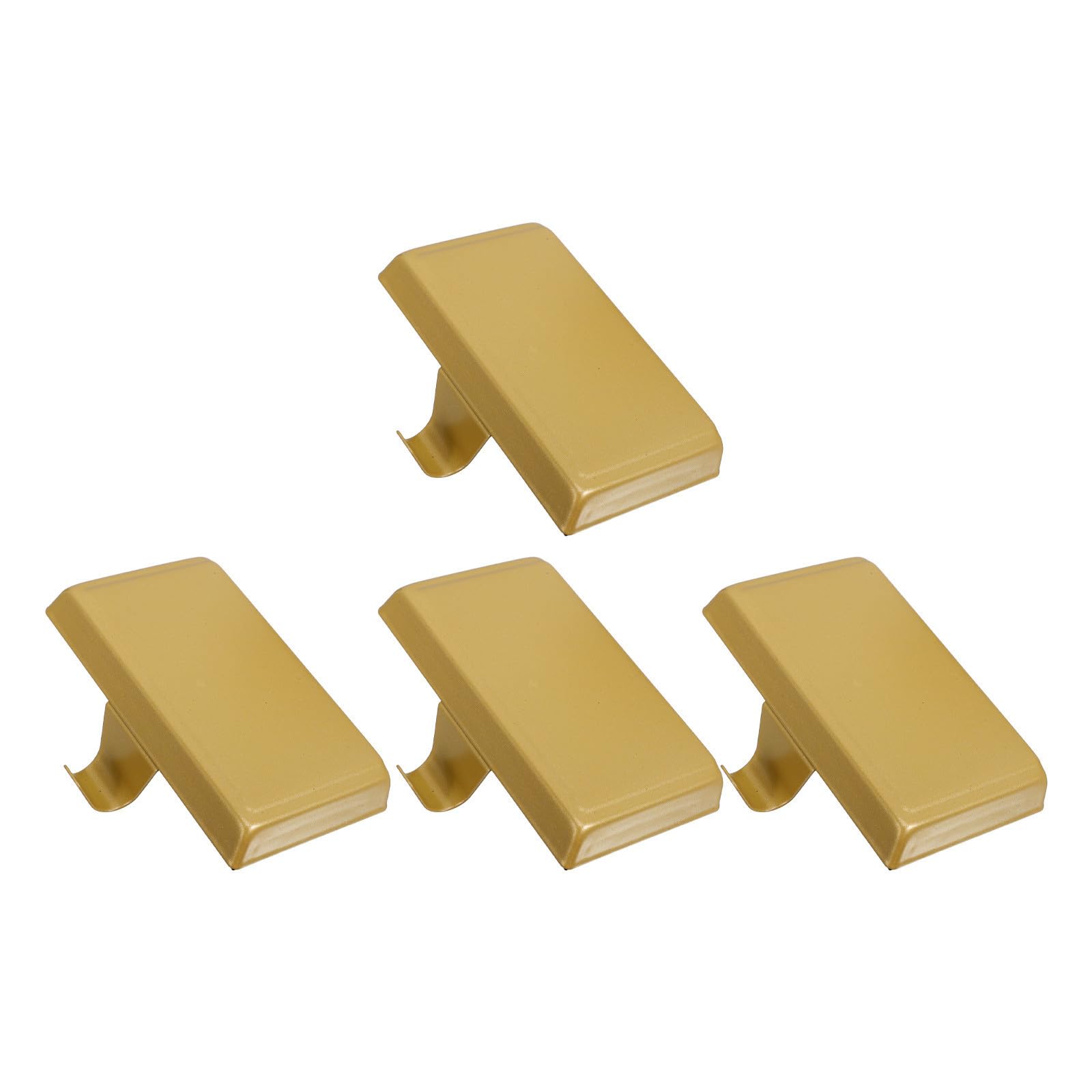 DOITOOL 4 Piezas Soporte para Calcetines de Navidad de Metal Dorado