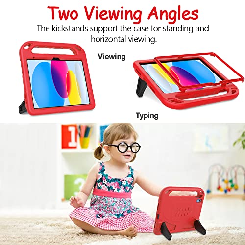 Surom Kids Case for iPad (A16) 11th Generation (11-inch, 2025)/iPad 10th Generation (10.9-inch, 2022), with Built-in Screen Protector - Image 4