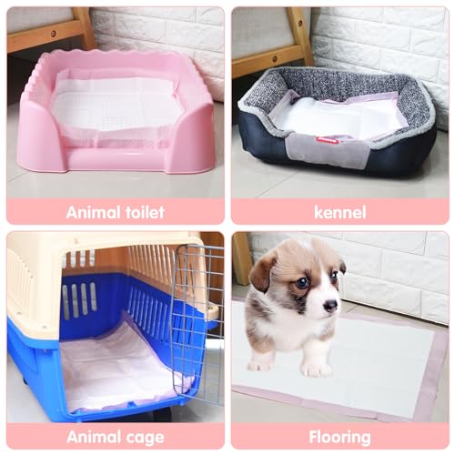 Image of BinetGo Pink Disposable Pee Pads for Dogs, 50 Count 28 inch x 36 inch XX-Large Wee Wee Pads for Dogs Urine, Extra Absorbent Unscented Puppy Pads, Pet Training Pads for Dogs, Pink Doggy Pee Pads for Indoors
