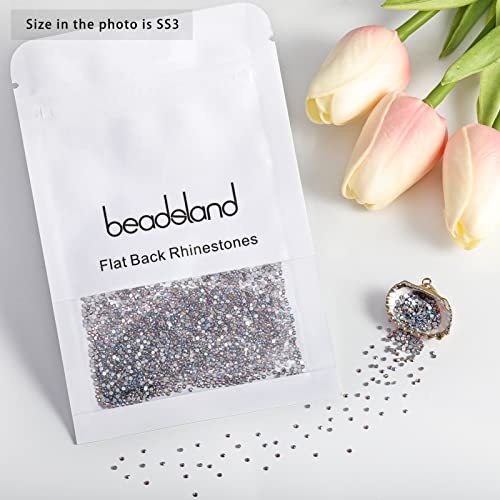 Image of Beadsland Flat Back Rhinestones,Light Colorado Topaz AB, SS3, 1440pcs