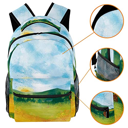 Sac à dos voyage pour campus filles garçons avec gourde