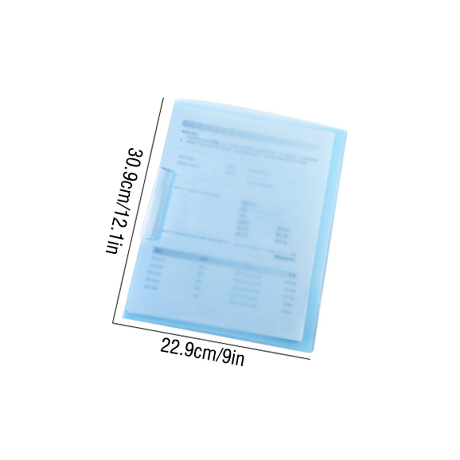 Cartelle di plastica, budget Binde, Cartella di file con apertura laterale rotante Cartella di file A4 Classificazione dei dati Clip di rilegatura Cartella di file in plastica con più colori Organizza