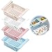 Frigoríficos Organizadores de Cajones, Wuudi Caja de Almacenamiento retráctil para Refrigerador Ordenado Estante (4 Pack)