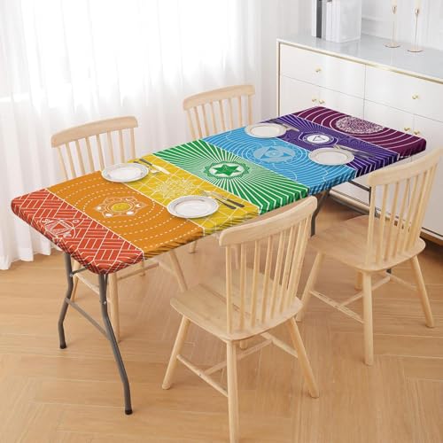 Nappe de camping imperméable résistante à l'huile avec envers flanelle douce ajustée - 3