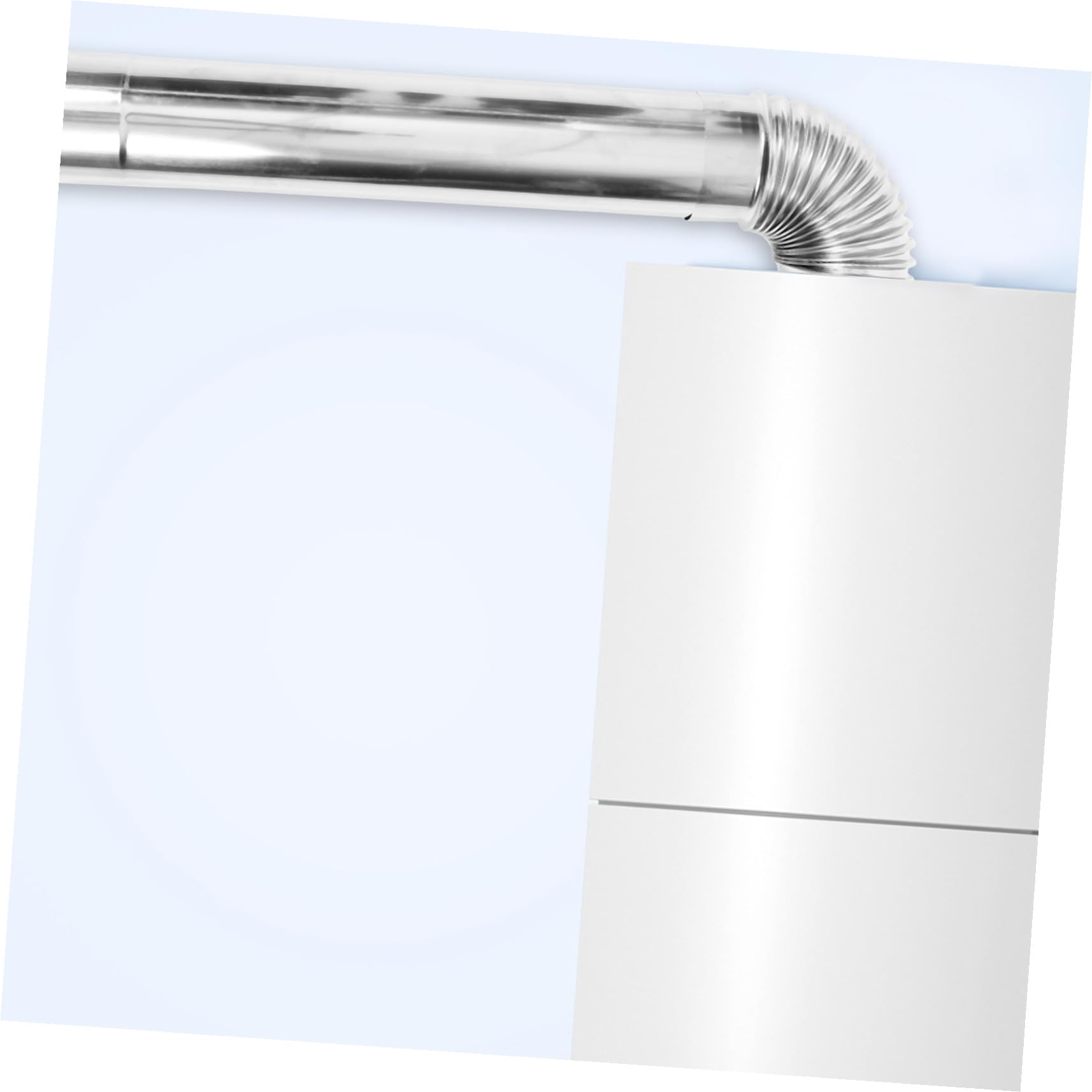Tubo Acciaio Inossidabile con Curva Accessori Scarico per Caldaie e Camini Resistente Alte Temperature Facile Installazione