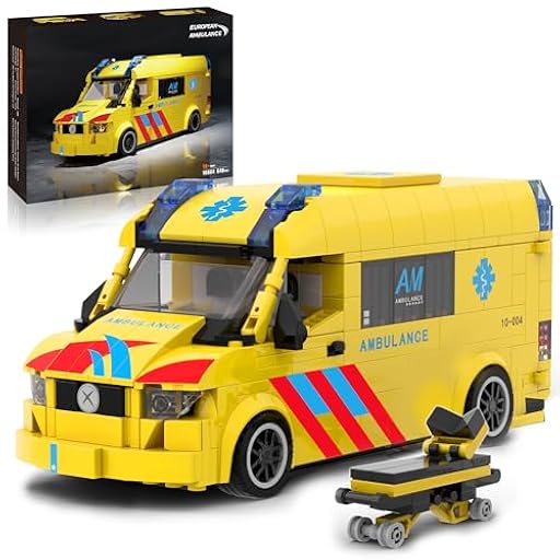 Mavo brix Set de Ambulancia para Adultos y Adolescentes 14+, 618 Piezas Modelo Avanzado de Vehículo Europeo de Emergencias, Camión de Rescate para Exhibición, Compatible con Lego | Ya disponible en tu tienda friki favorita! En mundofriki.es! Mavo brix Set de Ambulancia para Adultos y Adolescentes 14+, 618 Piezas Modelo Avanzado de Vehículo Europeo de Emergencias, Camión de Rescate para Exhibición, Compatible con Lego | Ya disponible en tu tienda friki favorita! En mundofriki.es!