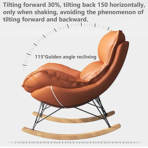 Glider Chair,Rocking Recliner Chair,Glider Recliner,Glider Chair For Nursery,Nursery Glider Recliner,Leather&Flannel Rocking Chair Recliner Lazy Sofa Chair (Blue Flannel) #TOP5