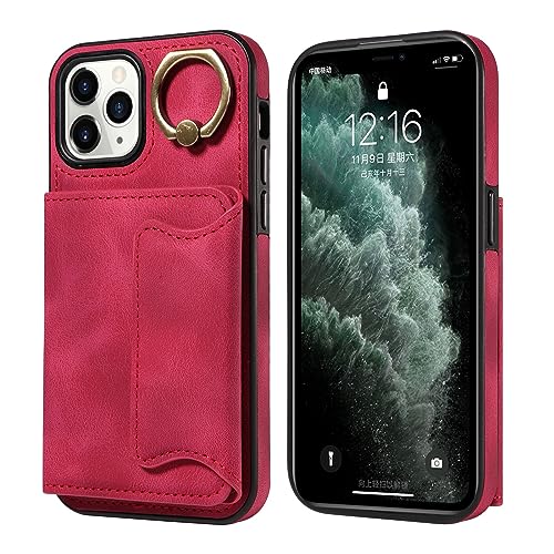 Coque antichoc iPhone 11 Pro avec anneau rotatif 360° et double fermoir magnétique