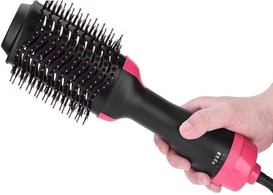 One Step Hot Air Brush, Hair Dryer Styler Volumizer 2-in-1 Multi-functional High-power Salon Negative Ion Hair Straightener Curly Hair Comb with Anti-Scald Feature