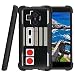 MINITURTLE Case Compatible w/ ZTE Imperial Max Cover, Grand X Max 2 Defender Case, Max Duo Case [Shockwave Armor] Heavy Duty Hybrid Stand Case - Retro Controller