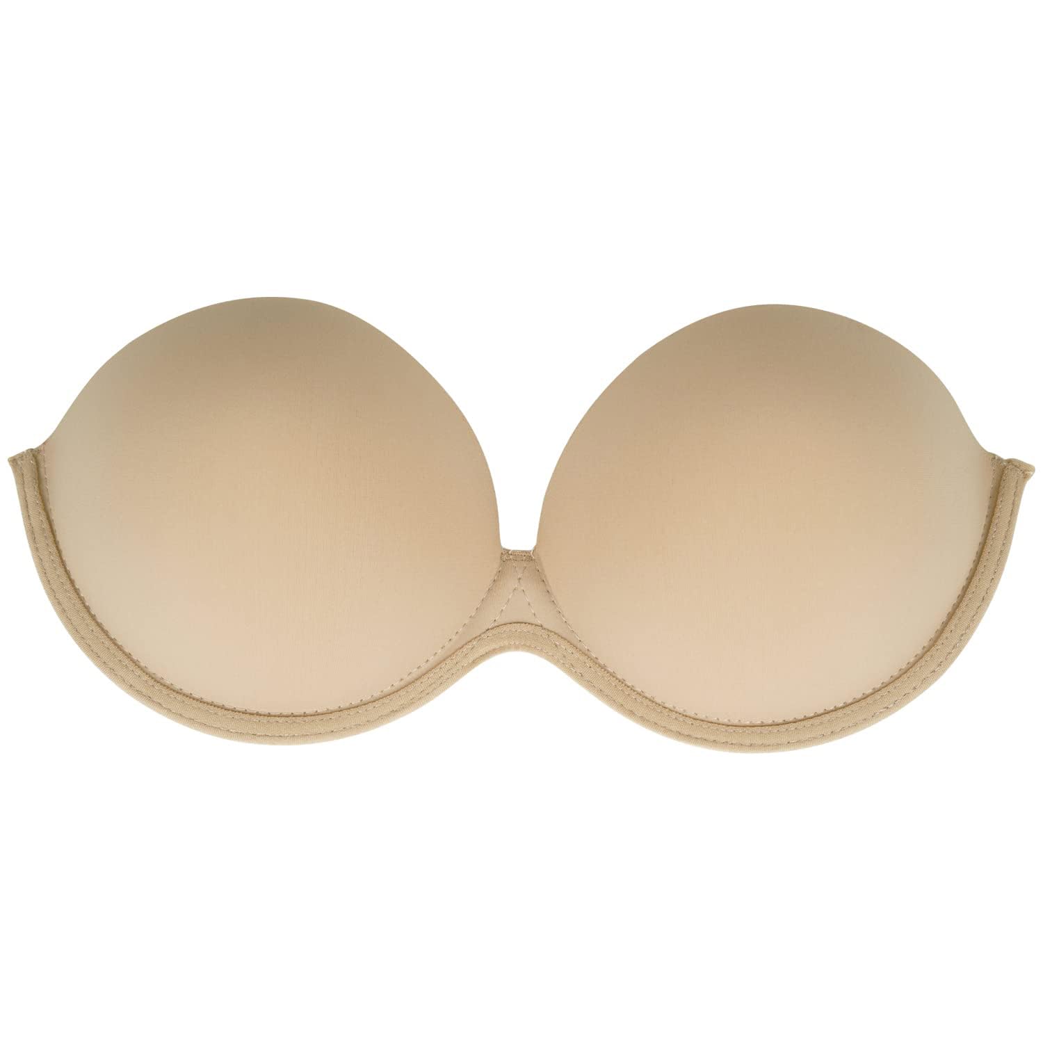 Invisible Adhesive Bra with Removable Pads, Strapless and Backless Design, Reusable and Washable Silicone Push-Up Bra for Summer Tank Tops, Fashionable Womenâ€™s Deep Plunge No-Show Bra in Silicone