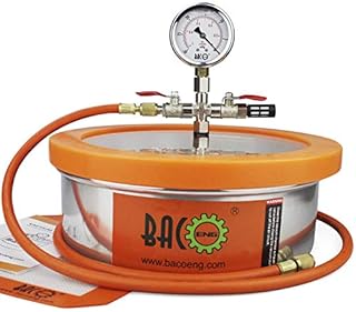 BACOENG 1 Gallon Flat Vacuum Chamber Silicone Kit
