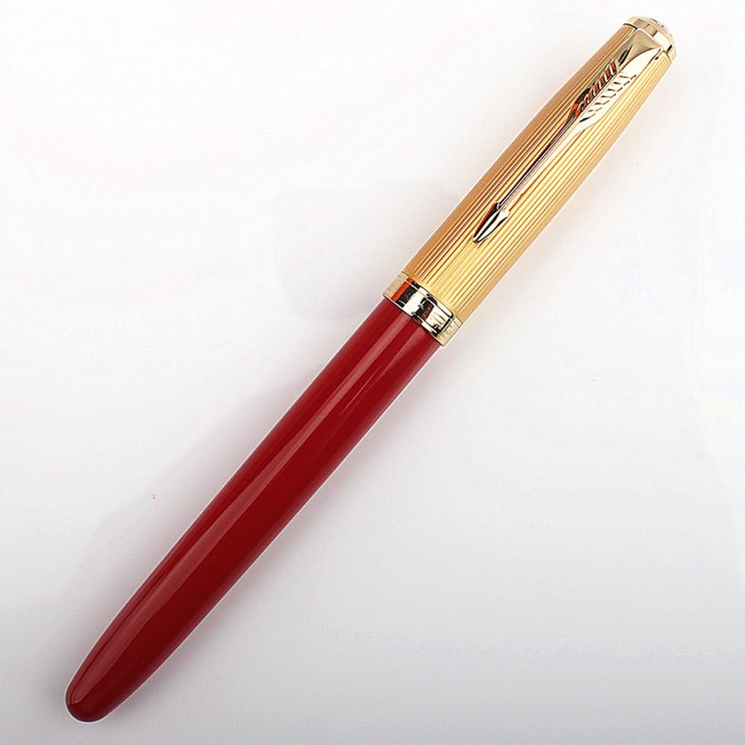 Ranvi Jinhao 85 Fountain Pen Extra Fine Nib 0.38mm(Red)