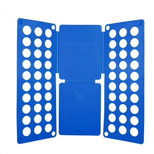 Syfunlv Planche à Plier,Planche à Plier vêtements, Planche à Plier Le Linge, Organiseur Pliable à Rabat, pour Organiser des Vêtement,Pantalon, T Shirts,Chemise Planche À Plier Les Vêtements (Blue)