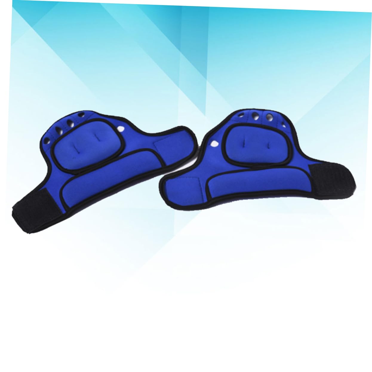 BESPORTBLE Guanti da Allenamento Pesati Donna 1 Paio 1kg, Poliestere | Fingerless, Fascia al Polso Chiusura a Strappo, Blu, per Jogging e Camminata, Traspiranti