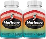 Gold Nutra (Official) 2 Pack Meticore Weight Management Pills, Energy Support, 120 Capsules