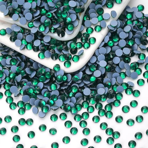 10000 peças esmeralda Hotfix strass a granel, cristal de vidro Hot Fix strass para artesanato roupas