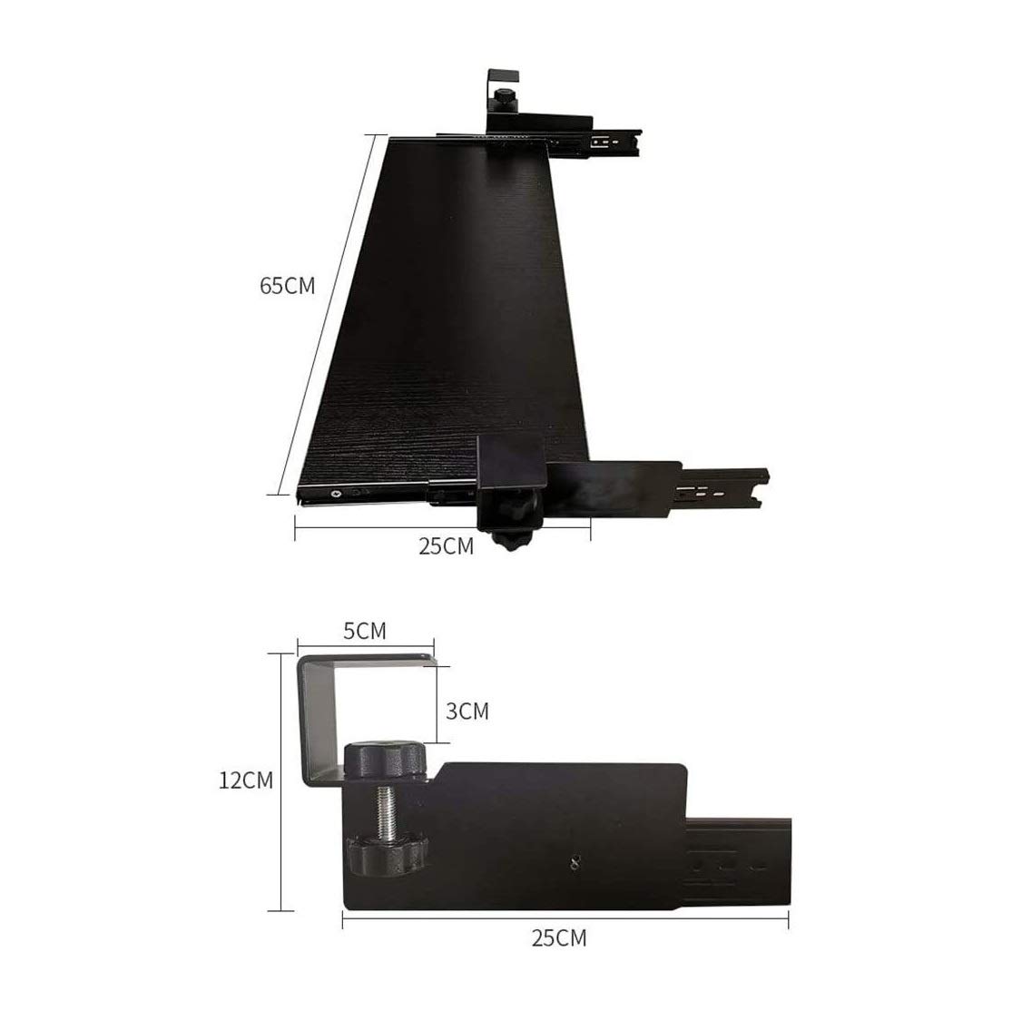 Porta Tastiera Supporto Tastiera Pc Vassoio for Tastiera Scorrevole sotto la Tastiera del Computer e l'estensione del Mouse Estraibile Cassetto della Piattaforma Estraibile