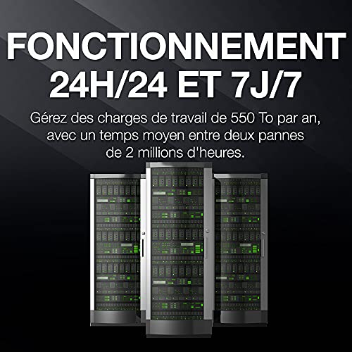 Disque Dur Interne Seagate Exos 7E10 6 To pour Centre de Données SATA - 3