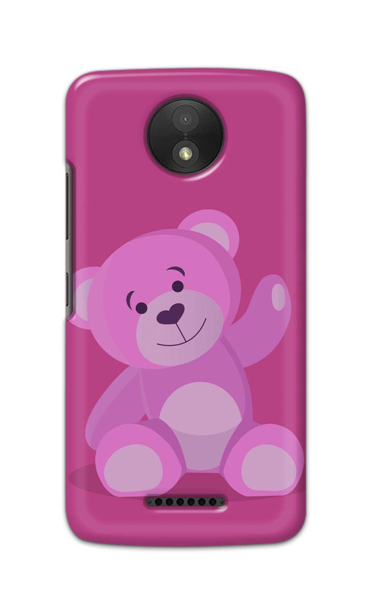 RGSVCases Teddy Bear Waving Hand Printed Designer Hard Back Case Cover for Motorola Moto C -(NA) RSV2003