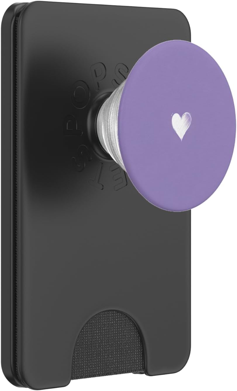 Cute Heart Love Purple PopSockets PopGrip for MagSafe