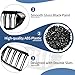 Zealhot G30 Grille, Black Front Kidney Grille Grill Compatible with BMW 2017-2020 5 Series G30 M5 530e 530i 540i 550i, Gloss Black Double Slats