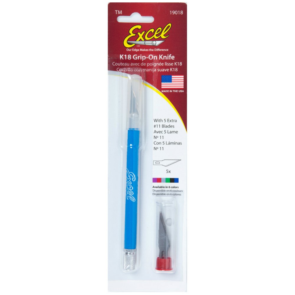 Excel Grip-On Knife With 5 #11 Blades by Excel Hobby Blade Corporation TOY (English Manual)