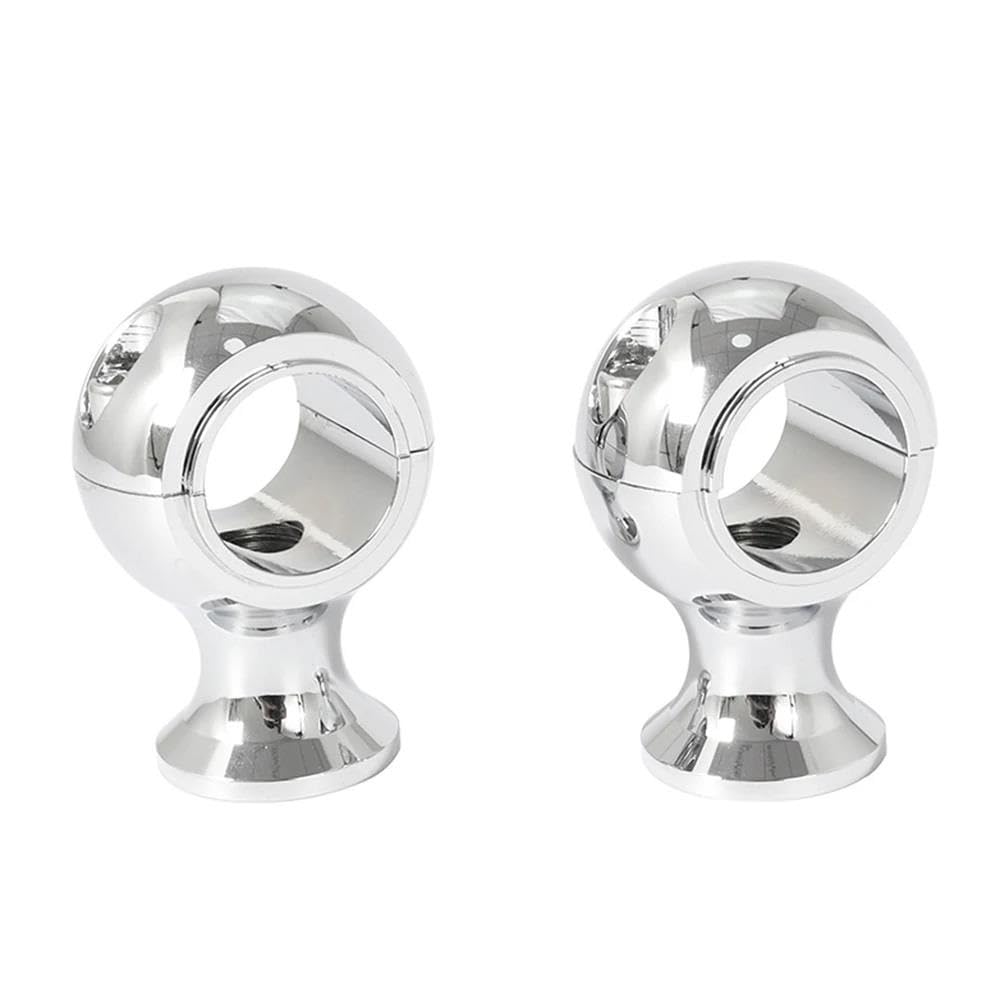 Abrazadera Manillar Abrazadera Universal Para Elevadores Manillar Motocicleta Redonda Gruesa 25 Mm Y 22 Mm Para Shadow Dyna Chopper Y Bobber Elevador(Chrome 25mm)