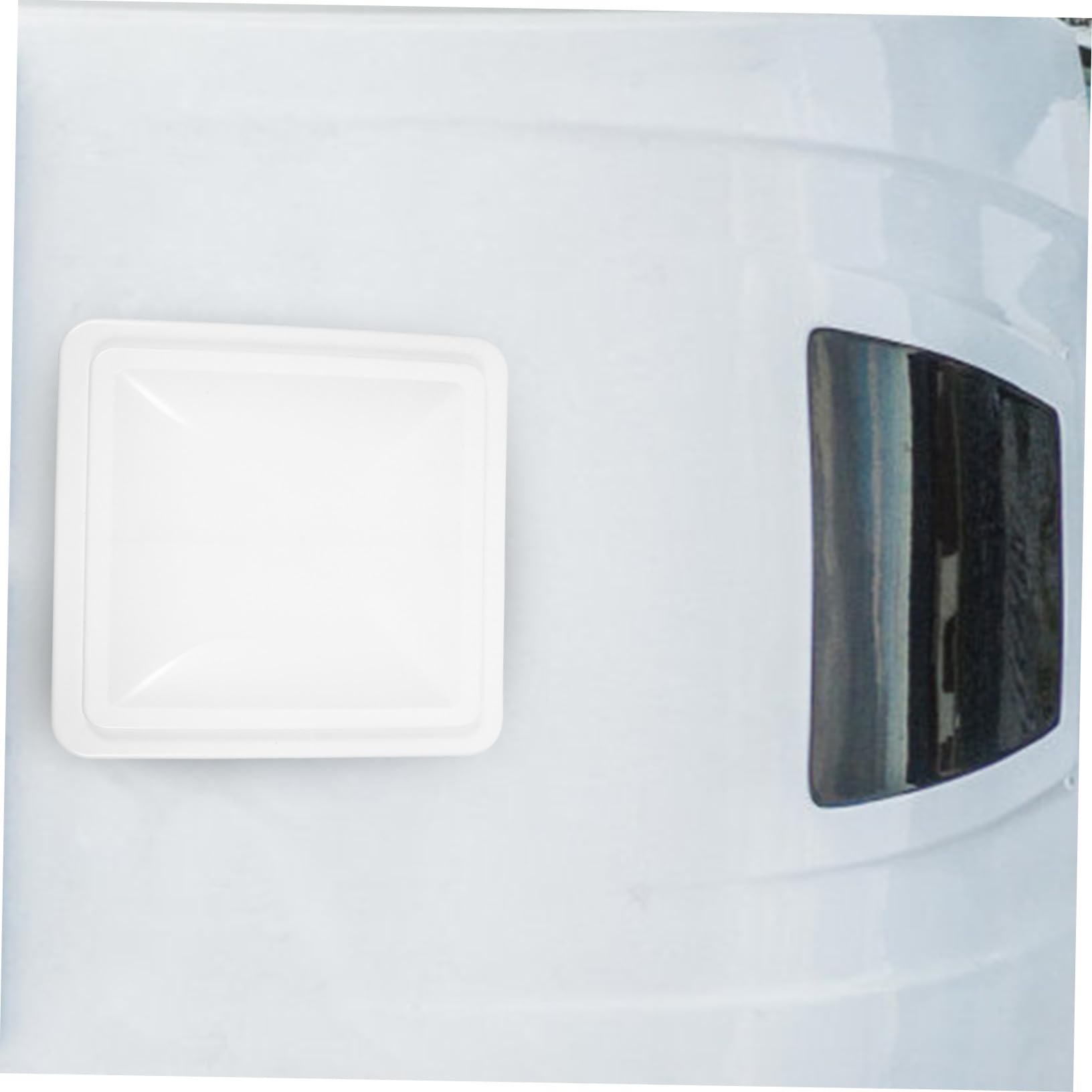 STOBAZA Copertura Isolamento Termico di Ventilazione per Finestra Camper 14 Pollici e Aerazione Bagno in Plastica Bianca e Ventilazione Moderno per Tetto Camper