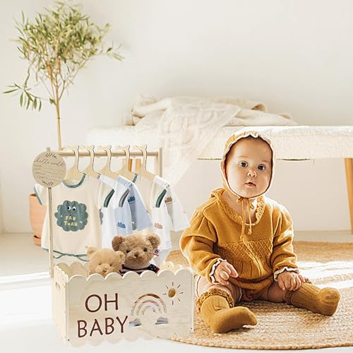 Cesta de almacenamiento y bolsa de baño para ropa de bebé con asa 7