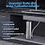 Waterdrop AS13 Under Sink Water Filter, No Drilling Required Under Sink Water Filtration System, Reduce PFAS, PFOA/PFOS, 6 Stage Stainless Steel Under Sink Water Filter System