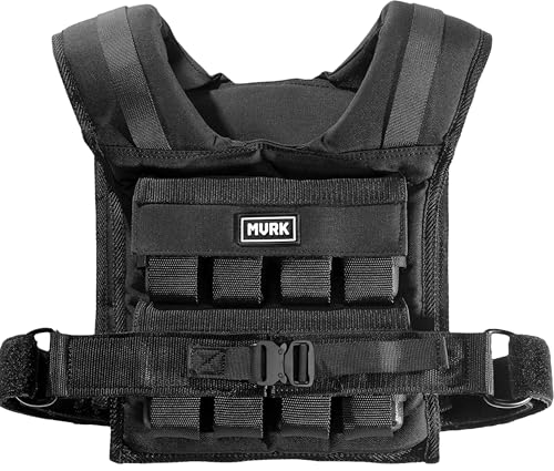 MVRK Weighted Vest Men 35lbs - Weighted Workout Vest With Removable Iron Weights, Heavy Duty Adjustable 0-35 lb with 16 Iron Weight For Functional Training & Calisthenics - Weight Vest for Men and Women