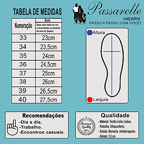 Tenis Fashion Feminino Modare Preto 36