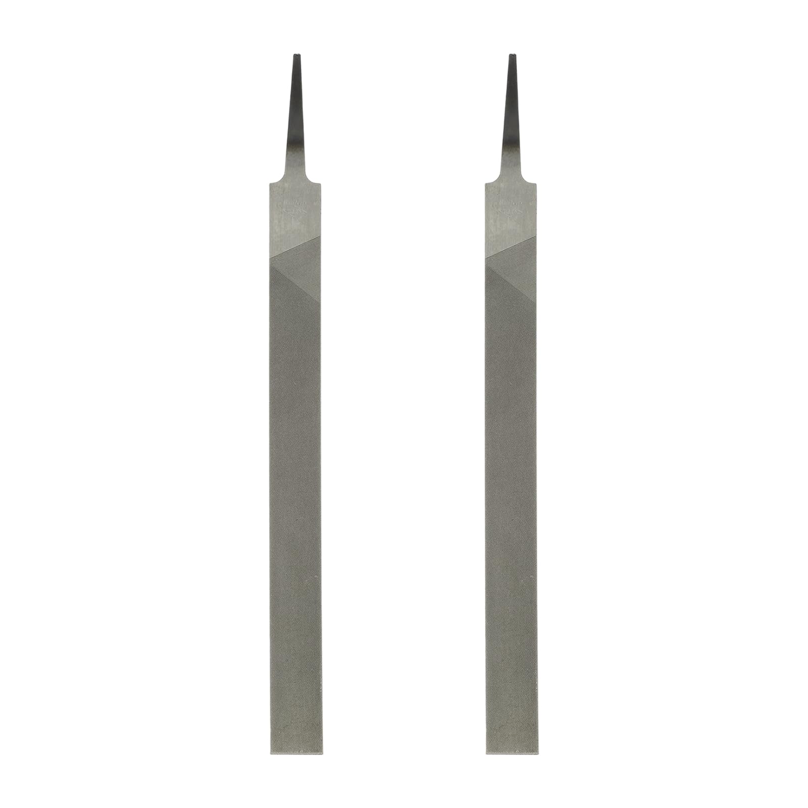 sourcing map 2pcs Flat Thin Cut File 12" Double Cut Teeth High Carbon Steel Hand Rasp File Without Handle for Metal Wood Deburring Removing