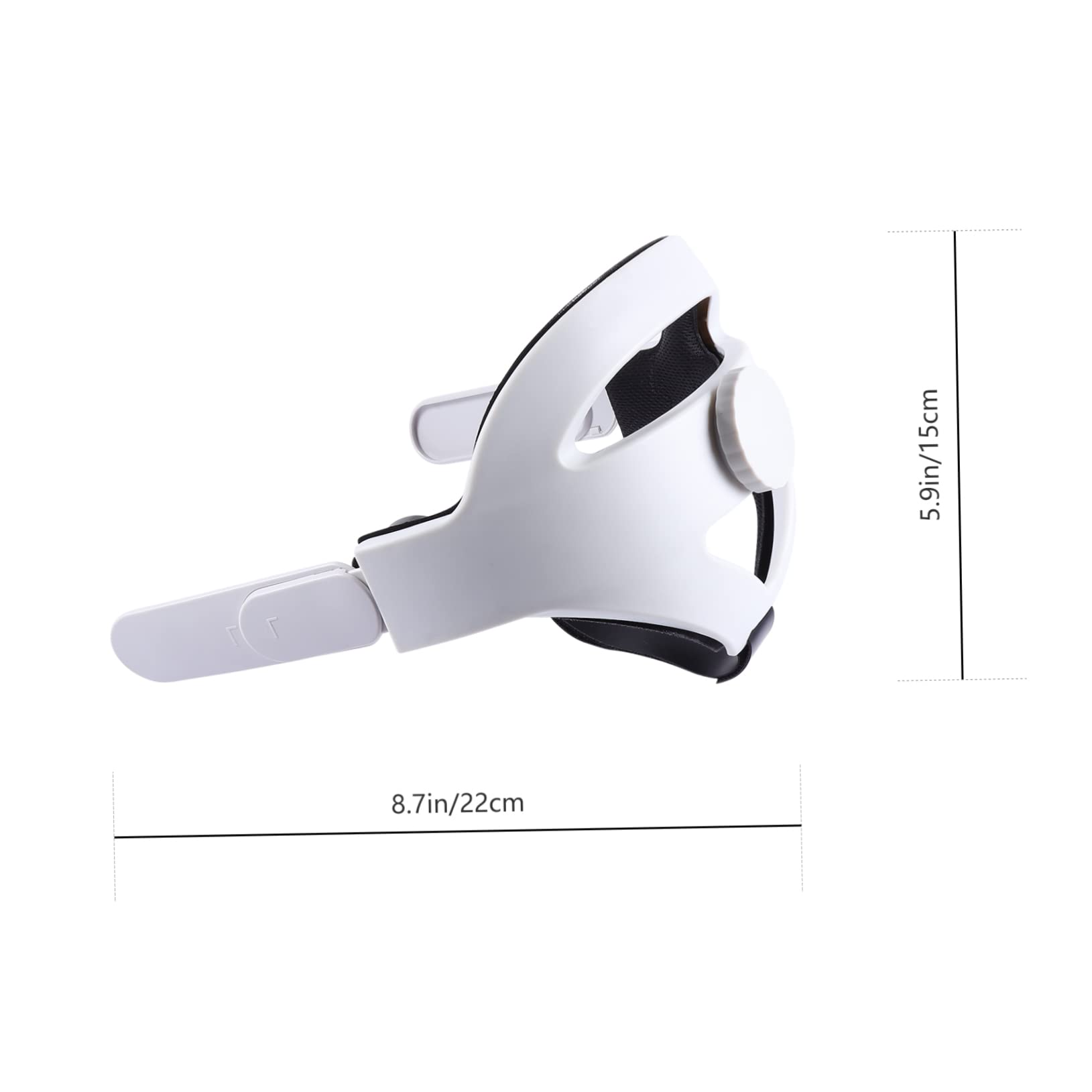 HOMSFOU Fascia Per Testa Regolabile in Materiale Di Buona Qualità Per Visore Vr Pulsante Rotante Gradi Fascia Protettiva Confortevole Accessori Per Visore Vr