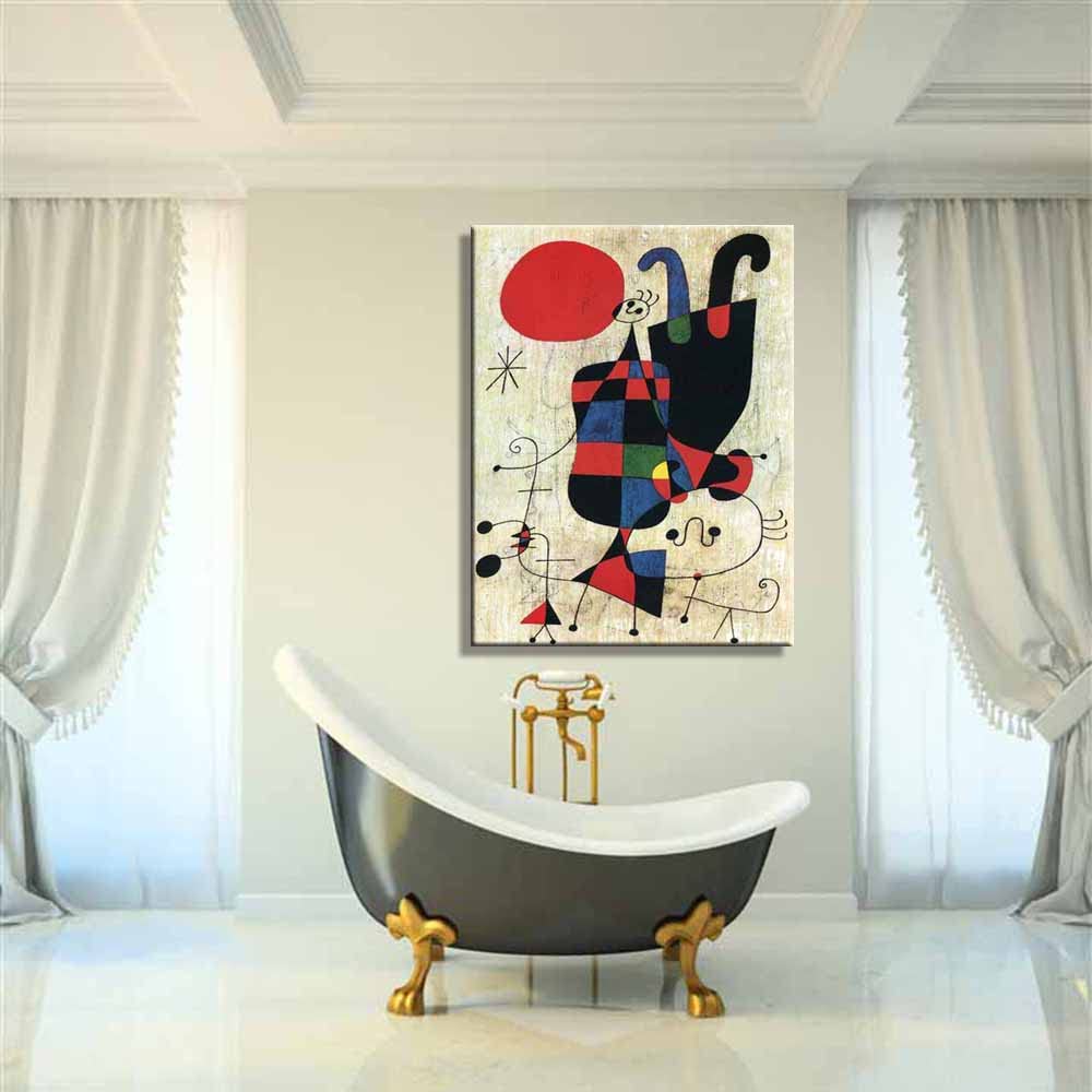 直引限定　ジョアンミロ　絵画　油絵　水彩画　アート　インテリア　油彩画　絵 Amazon｜ジョアン・ミロ《太陽の正面》 アートフレーム ウォール