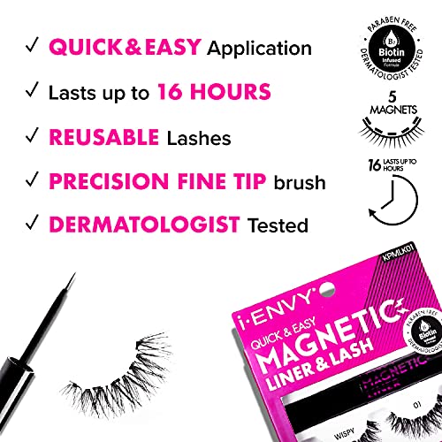 Kiss I Envy Magnetic Eyeliner Wind Resistant, Last Up To 16Hrs #TOP3