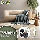 sinnlein® Heizdecke aus Plüsch 180x130cm Grau TÜV SÜD GS geprüft | elektrische Wärmedecke mit Abschaltautomatik | Kuscheldecke | Timerfunktion | 9 Temperaturstufen | waschbar bis 40°C | Digitalanzeige - 2