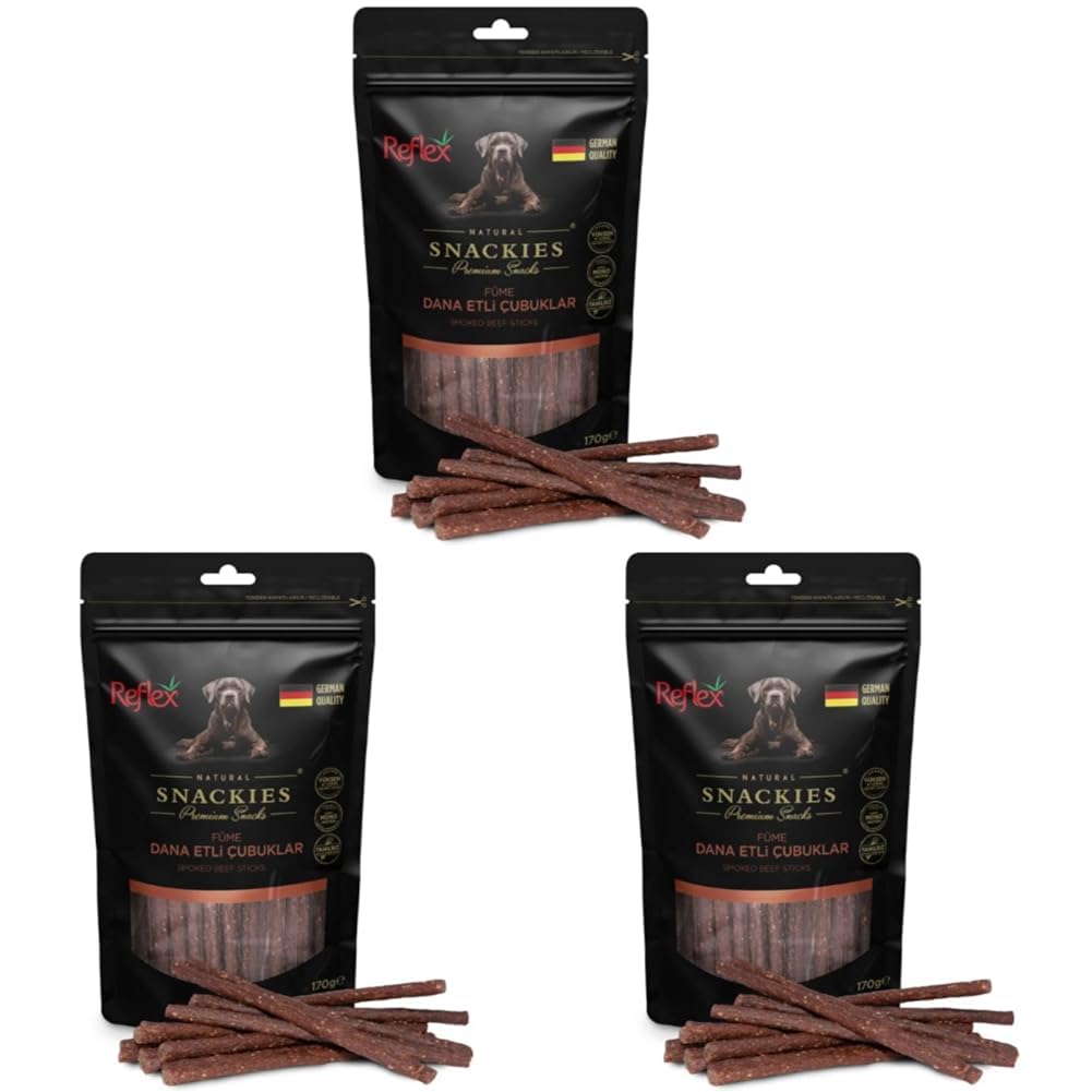 Reflex Füme Dana Çubuk Köpek Ödülü 170 Gr (3 paketi)