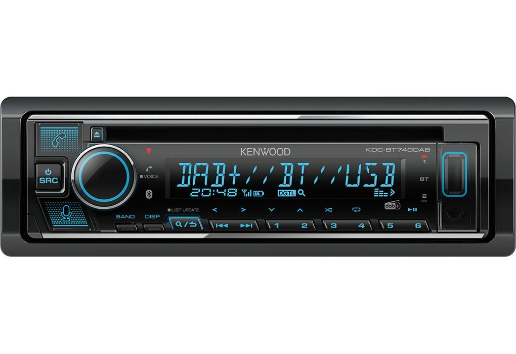 KENWOOD KDC-BT740DAB, Bluetooth, noir