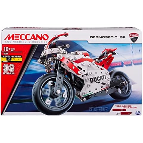 Meccano - Ducati Desmosedici GP S.T.E.A.M Building Kit with Coil-spring Suspension, for Ages 10 and Up Cover