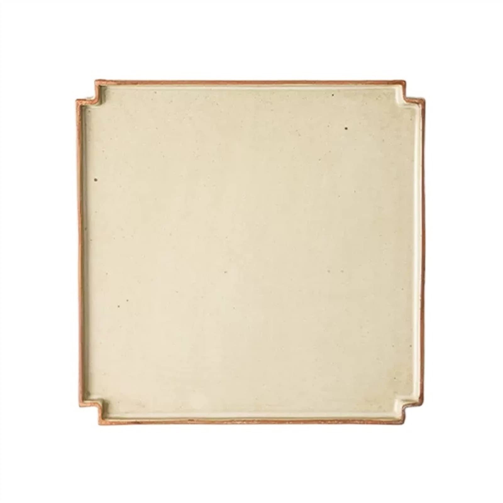 Talerze Deserowe Ceramiczny płaski talerz obiadowy domowa kuchnia restauracja kawiarnia deserowy prosty kwadratowy Vintage płaska zastawa stołowa Zastawa stołowa(Duży)