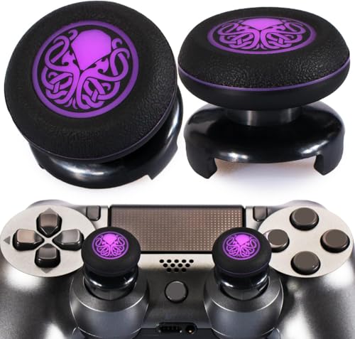 Playrealm FPS Thumbstick Extender & Printing Rubber Silicone Grip Cover 2 Sets for PS5 & PS...