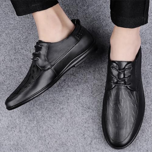 Mens Derby Shoes Dress Sneakers Non-Slip Platform Wingtip Brogue Summer Work Formal Oxford Shoes4