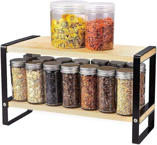 Spazio di Stoccaggio Ottimizzato: Con due mensole ampie, offre una soluzione pratica per organizzare spezie, accessori da bagno o forniture per ufficio. Le dimensioni compatte di 40x35x17,5 cm rendono questo scaffale ideale per massimizzare lo spazio disponibile su qualsiasi superficie.