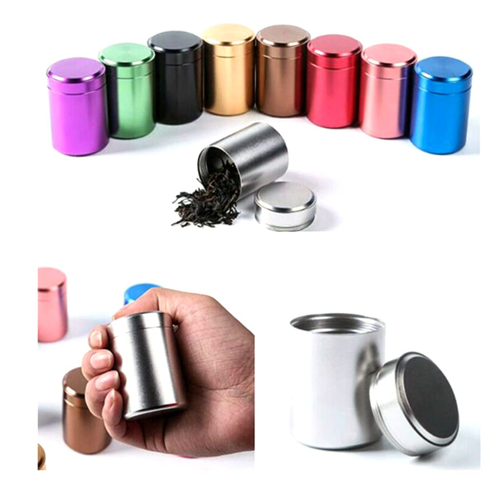 70 Ml Di Prove A Prova Di Odore In Alluminio Barattolo Contenitore Per Erbe Contenitore Tabacco Box Box Box Box Box,silver 70 Ml Di Prove A Prova Di Odore In Alluminio Barattolo Contenitore Per Erbe Contenitore Tabacco Box Box Box Box Box,silver